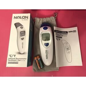 Nolan Care Non-Contact Baby Adult Digital Infrared Forehead Ear Thermometer NEW!